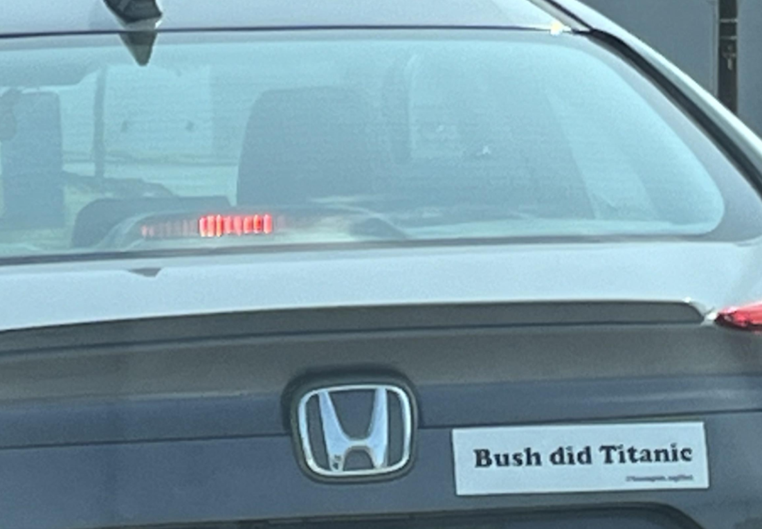 honda civic hybrid - H Bush did Titanic